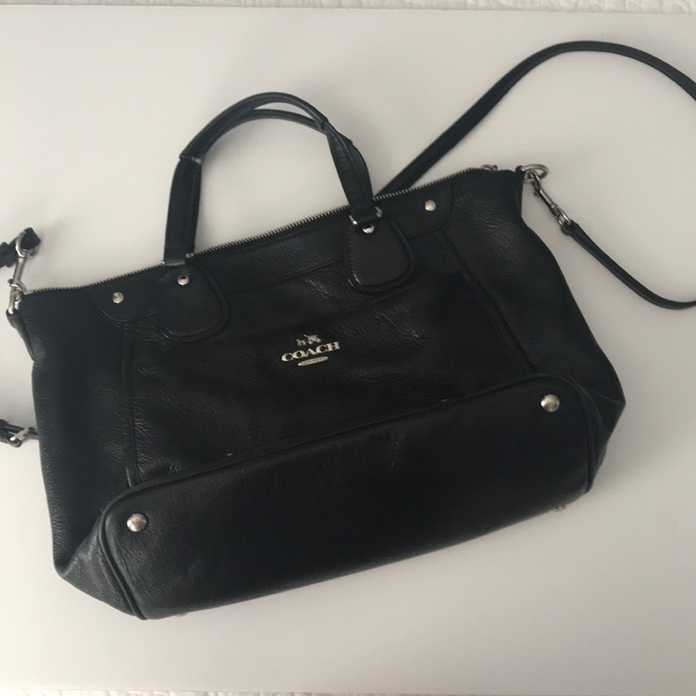 Coach Crossbody Black Leather Bag